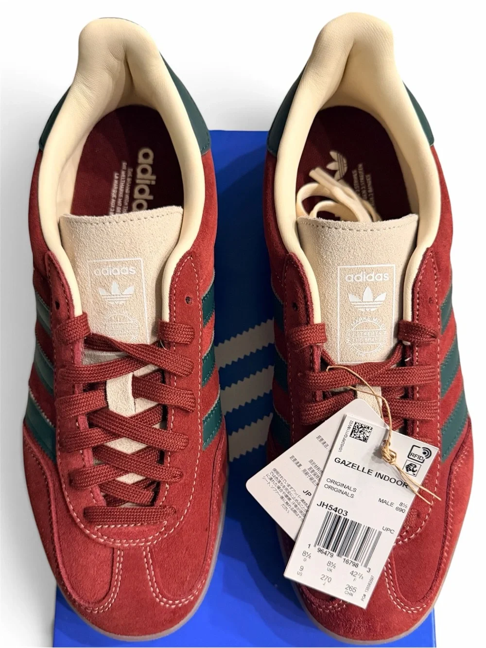 NWT Adidas Gazelle Men’s Sz.9 10.5 Wmns Suede Sneakers Retail: $120